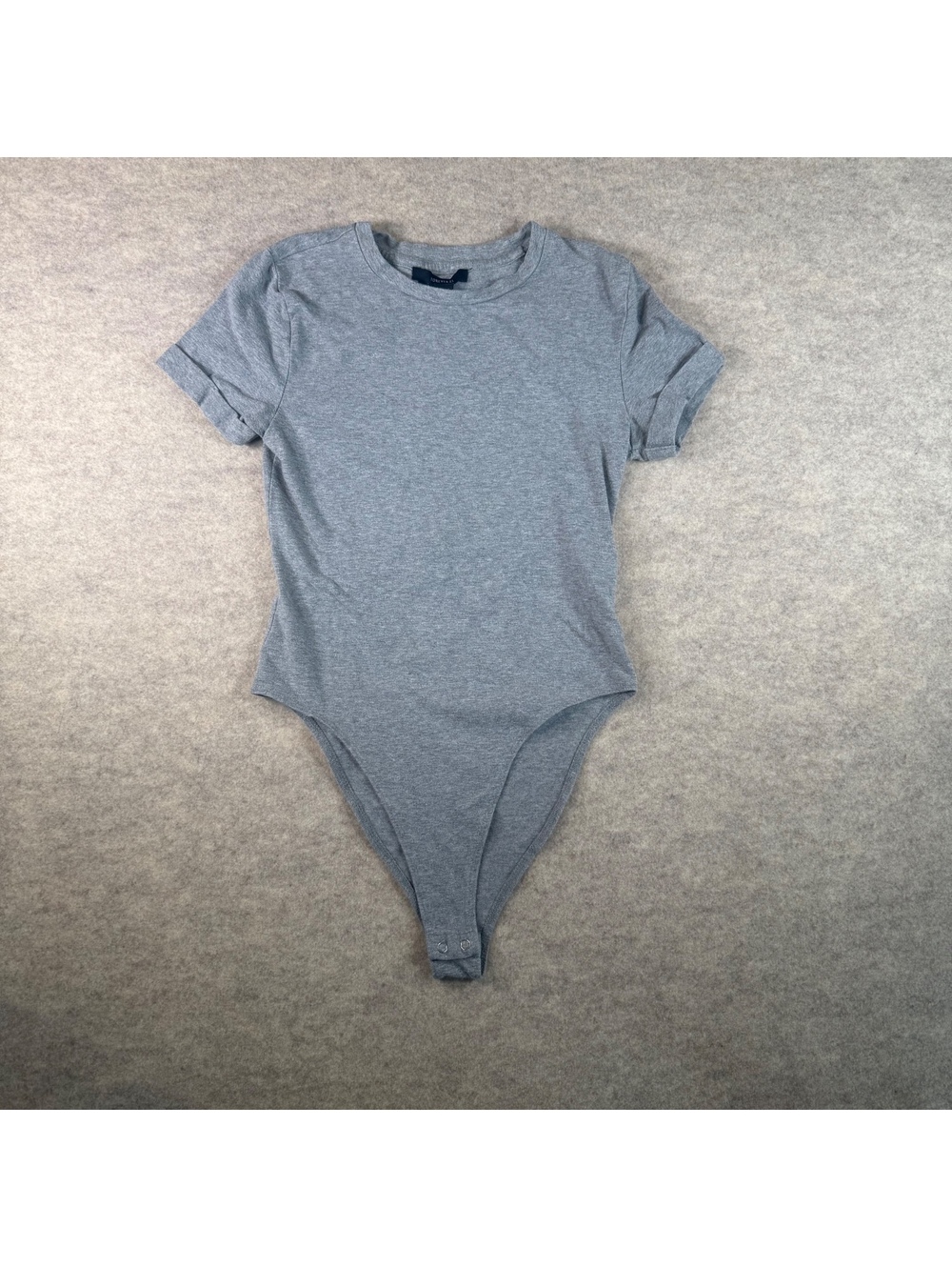 Forever 21 Gray Short Sleeve Bodysuit